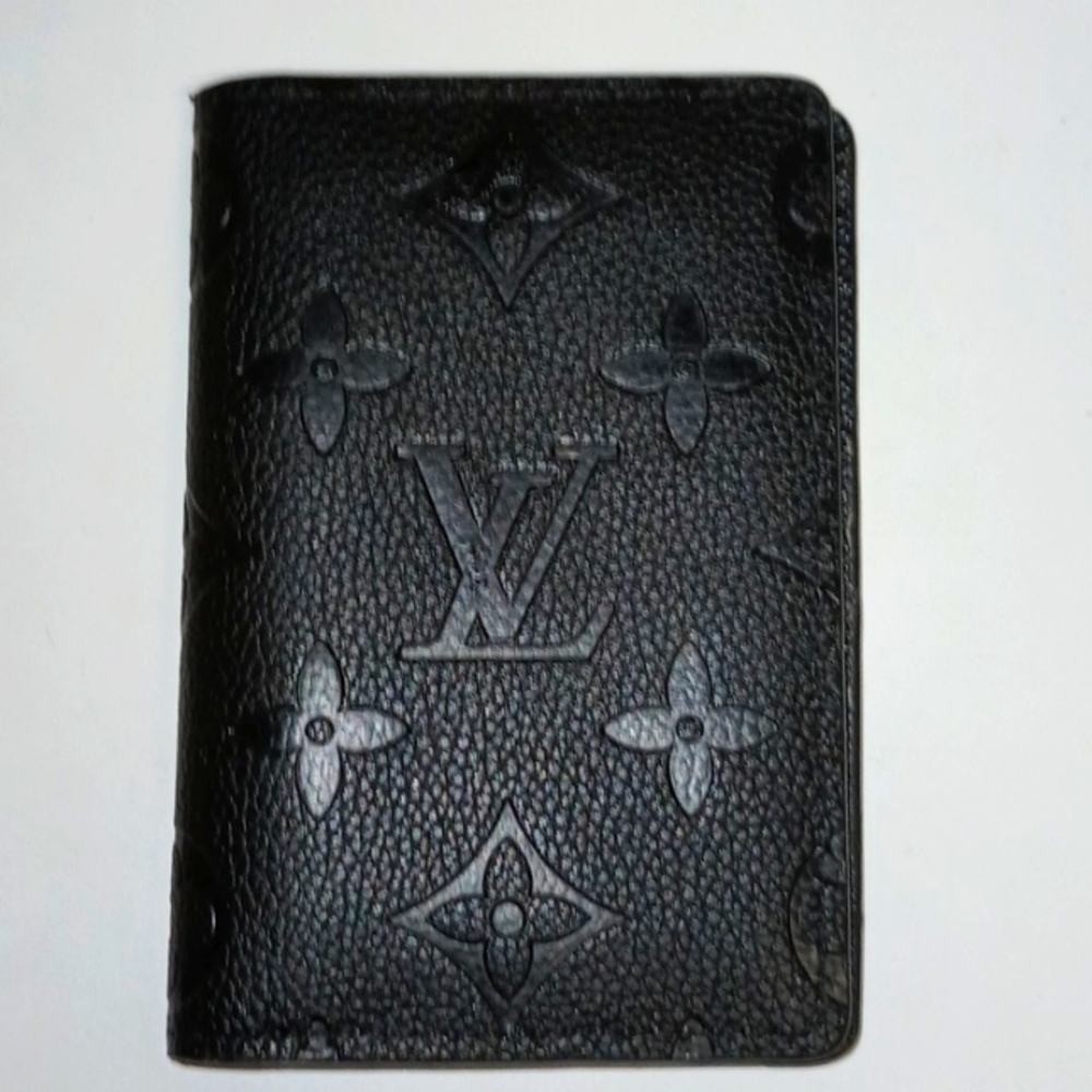 “Authentic Louis Vuitton leather organizer — made in France (Date code A6134, 13